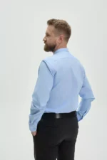 Camasa pentru Barbati Albastra Deschis - imagine 3