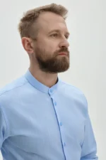 Camasa pentru Barbati Albastra Deschis - imagine 2