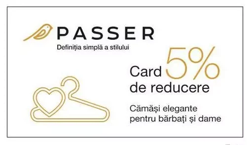 card de reducere Passer