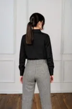 Camasa pentru Femei negru cu dantela - imagine 3