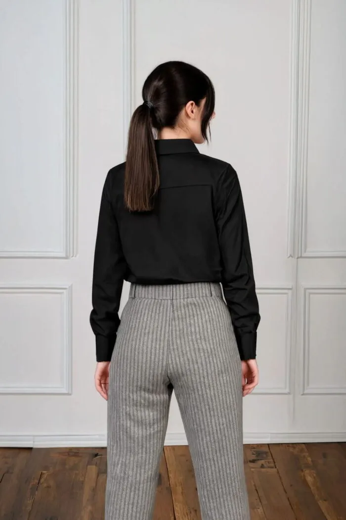 Camasa pentru Femei negru cu dantela - imagine 3